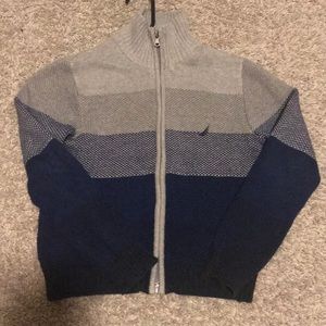Nautica Boys Sweater Jacket Full Zip Size 8